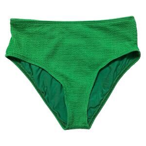 Beach Lingo Girls Bikini Bottom Size 12 Green Scrunch Stretch Swimwear NWOT